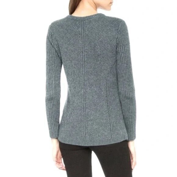 Madewell Hexcomb‎ Texture Crewneck Pullover Gray Sweater Size- Medium - Picture 2 of 12